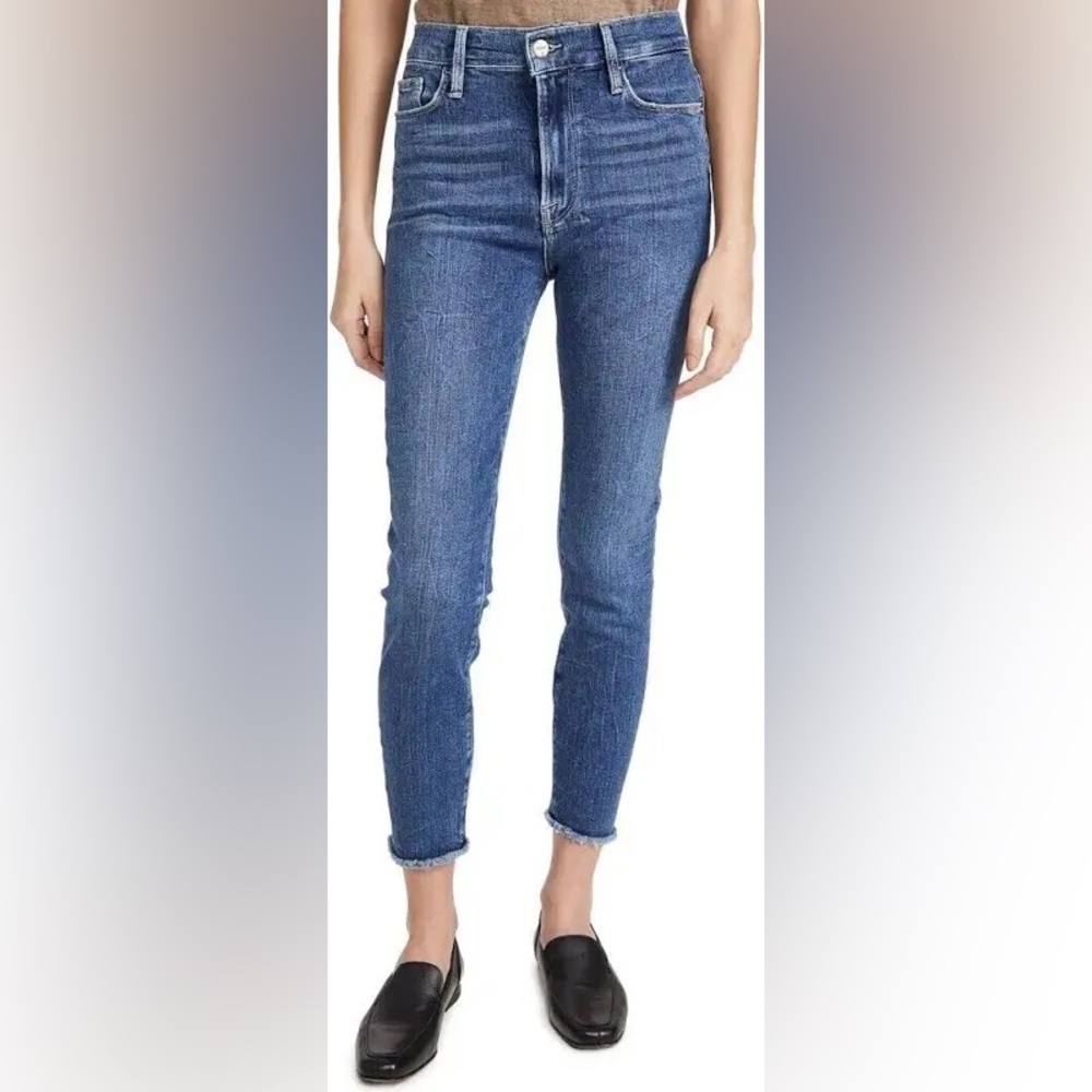 FRAME - Ali High Rise, Dark Wash Denim Jeans